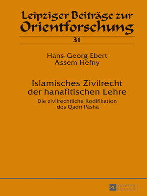 cover image of Islamisches Zivilrecht der hanafitischen Lehre